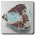 28.59CT. NATURAL BLUE SMITHSONITE CRYSTAL