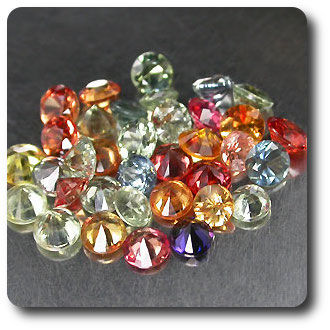 2.54CT. 35 pcs MULTICOLOR SAPPHIRE . VS-SI1