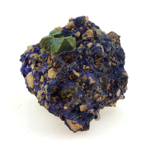 Chessylite ( Azurite ) + Cuprite. 55.1 ct.