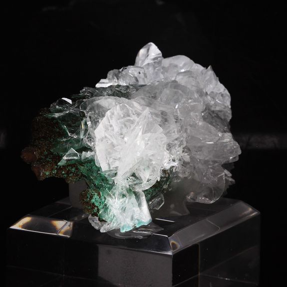 Rosasite + Calcite.