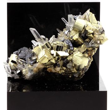 Pyrite + Quartz + Sphalerite. 1270.0 ct.