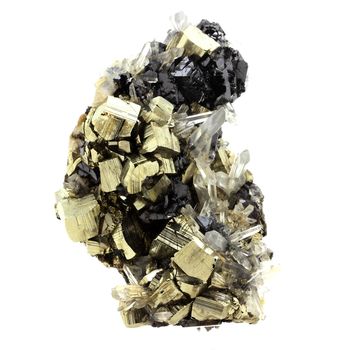 Pyrite + Quartz + Sphalerite. 1270.0 ct.