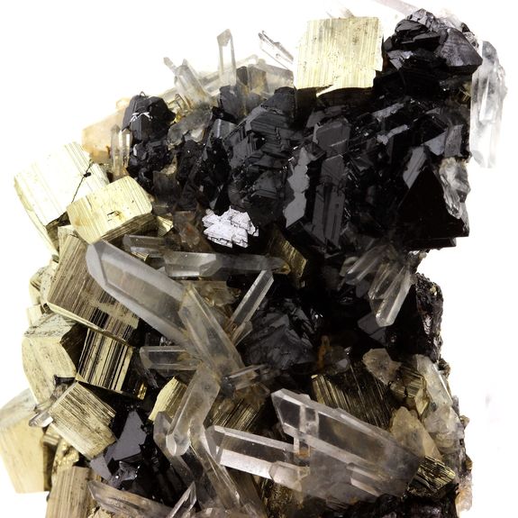 Pyrite + Quartz + Sphalerite. 1270.0 ct.
