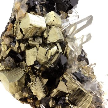 Pyrite + Quartz + Sphalerite. 1270.0 ct.