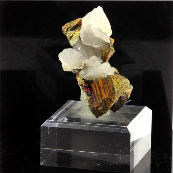 Calcite + Chalcopyrite.