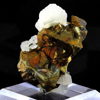 Calcite + Chalcopyrite.