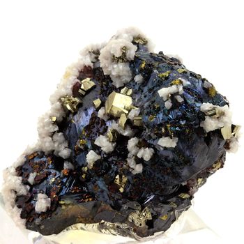 Sphalerite, Dolomite, Pyrite, Chalcopyrite.