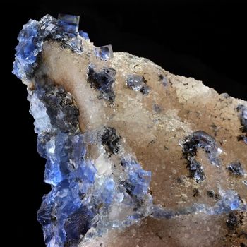 Blue Fluorite + Quartz.