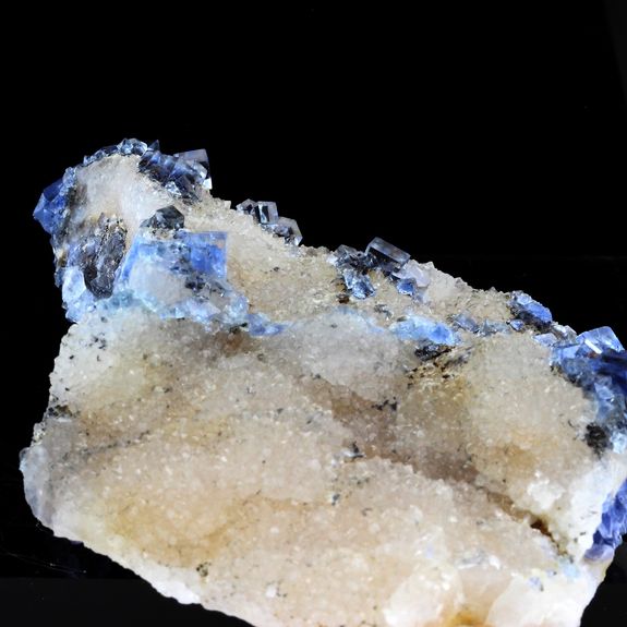Blue Fluorite + Quartz.