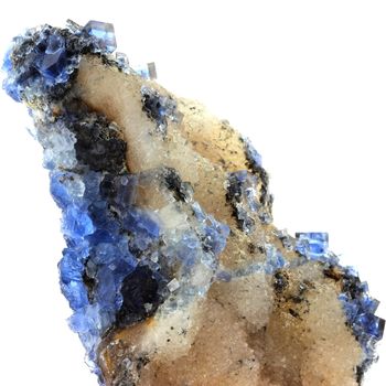 Blue Fluorite + Quartz.