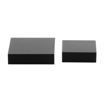 Stand Acrylic Holder for Minerals. 10 pcs. Black