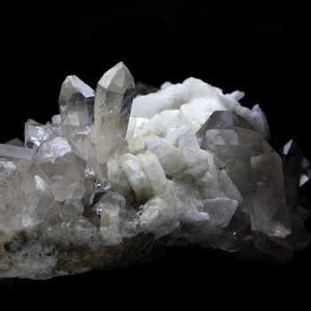 Quartz Fumé + Albite. 1495.0 ct.