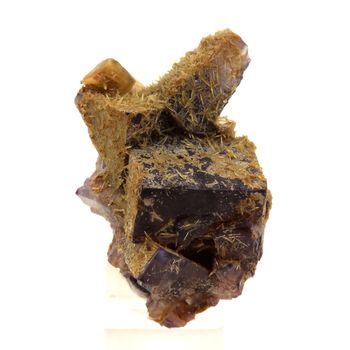 Wulfenite, Mimetite, Fluorite.