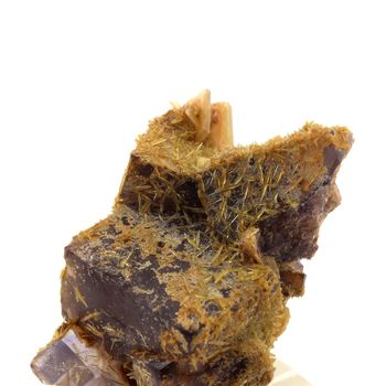 Wulfenite, Mimetite, Fluorite.