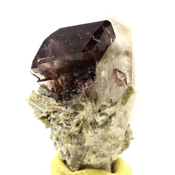 Axinite + Quartz. 98.1 ct.