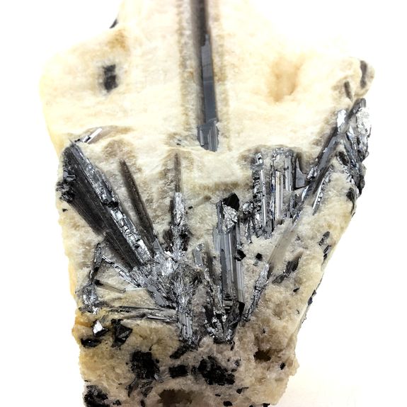 Stibnite + Calcite. 6023.5 ct ( 1.2 kg).