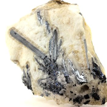 Stibnite + Calcite. 6023.5 ct ( 1.2 kg).
