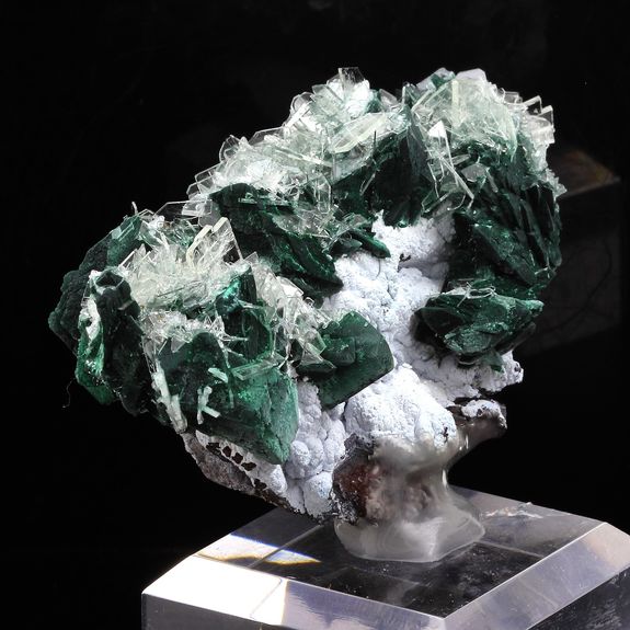 Malachite + Baryte.