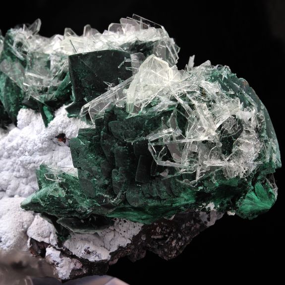 Malachite + Baryte.