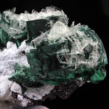 Malachite + Baryte.