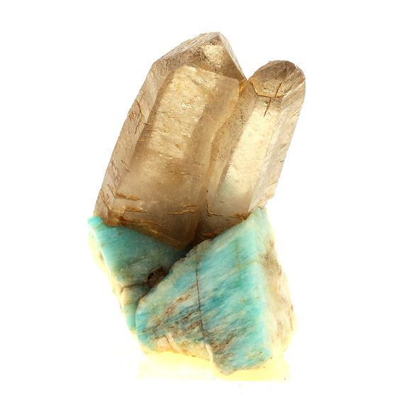 Amazonite + Quartz Fumé. 671.5 ct.