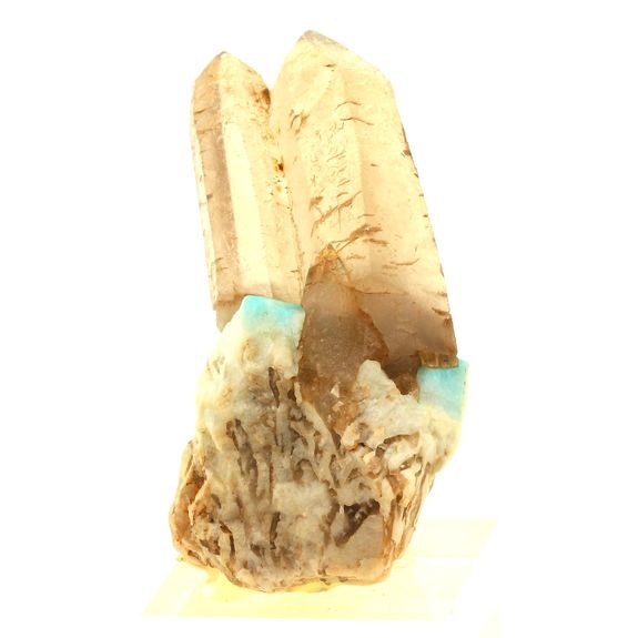 Amazonite + Quartz Fumé. 671.5 ct.