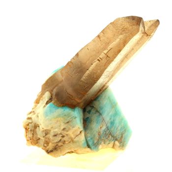Amazonite + Quartz Fumé. 671.5 ct.