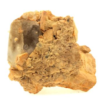 Quartz Fumé + Orthose. 582.0 ct.