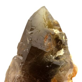 Smoky Quartz with Byssolite.