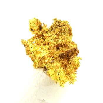 Native gold. 20.0 ct (with base).