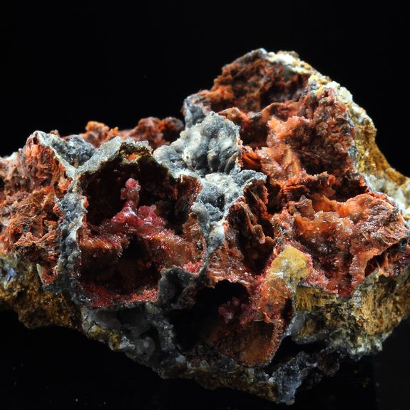 Cinnabar, Baryte.