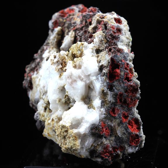 Cinabre (Cinnabar) sur Baryte. 371.0 ct.