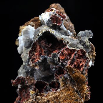 Cinnabar, Baryte.