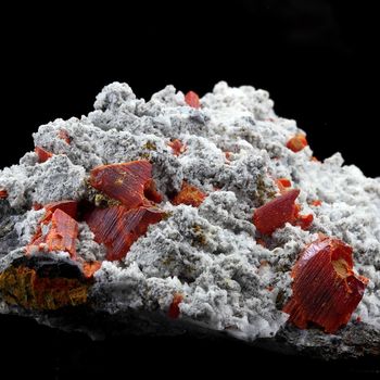 Quartz, Realgar.