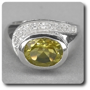 YELLOW QUARTZ RING