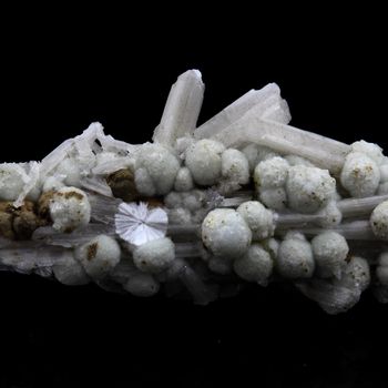 Dundasite, Cerusite on Limonite.