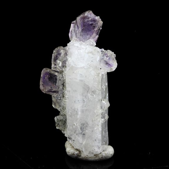 Amethyst on Danburite.