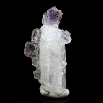 Amethyst on Danburite.