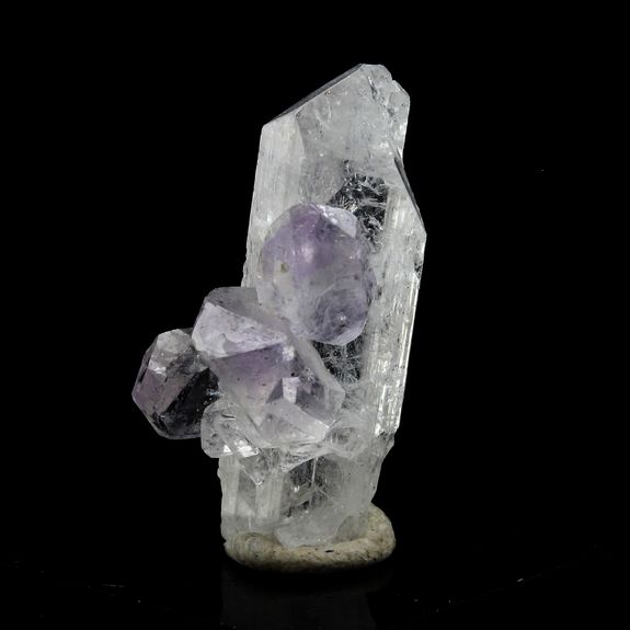 Amethyst on Danburite.