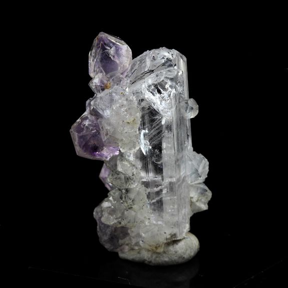 Amethyst on Danburite.
