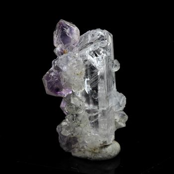 Amethyst on Danburite.