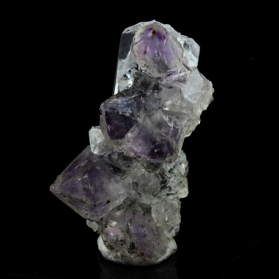 Amethyst on Danburite.