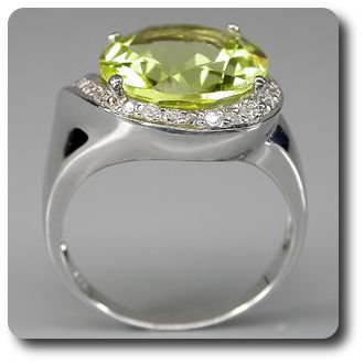 YELLOW QUARTZ RING