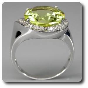 YELLOW QUARTZ RING