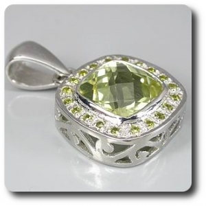 YELLOW QUARTZ PENDANT