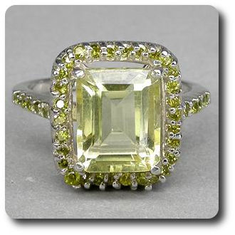 YELLOW QUARTZ RING