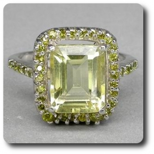 YELLOW QUARTZ RING