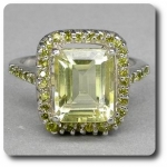 YELLOW QUARTZ RING