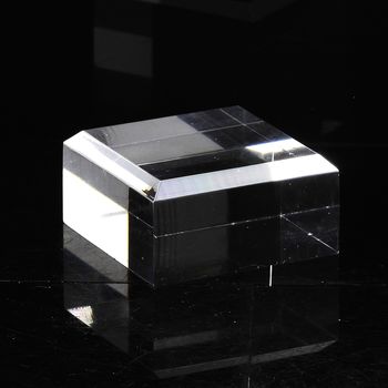 Stand Acrylic Holder beveled angles for Minerals. 4 pcs.
