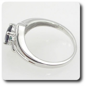 Purple Spinel & Alexandrite Ring